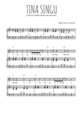 Téléchargez l'arrangement de la partition de Traditionnel-Tina-Singu en PDF pour Chant et piano