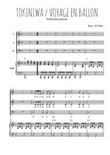 Téléchargez l'arrangement de la partition de Tokiniwa en PDF pour trois voix mixtes et piano