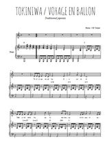 Téléchargez l'arrangement de la partition de Traditionnel-Tokiniwa en PDF pour Chant et piano