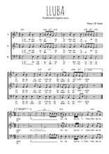 Téléchargez l'arrangement de la partition de chant-tzigane-lluba en PDF à trois voix