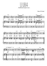 Téléchargez la partition de Lluba en PDF pour Chant et piano
