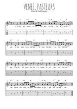 Téléchargez la tablature de la musique chant-de-noel-venez-pasteurs en PDF