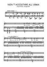 Téléchargez l'arrangement de la partition de Giuseppe-Verdi-Non-t-accostare-all-urna en PDF pour Chant et piano
