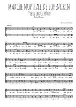 Téléchargez l'arrangement de la partition de Richard-Wagner-Marche-nuptiale-de-Lohengrin en PDF à deux voix