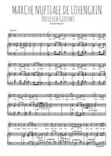 Téléchargez la partition de Marche nuptiale de Lohengrin en PDF pour Chant et piano