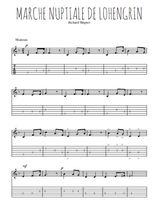 Téléchargez la tablature de la musique richard-wagner-marche-nuptiale-de-lohengrin en PDF