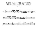 Téléchargez l'arrangement de la partition en Sib de la musique Weissenberger Bayrisch en PDF