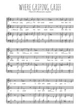 Téléchargez l'arrangement de la partition de Where griping grief en PDF pour deux voix égales et piano