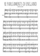 Téléchargez l'arrangement de la partition de ye-parliaments-of-england en PDF pour Chant et piano