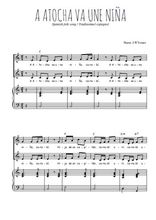Téléchargez la partition de A Atocha va una niña en PDF pour 2 voix égales et piano