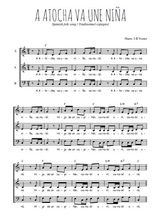 Téléchargez l'arrangement de la partition de Traditionnel-A-Atocha-va-una-nina en PDF à trois voix