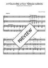 Téléchargez l'arrangement de la partition de A földvári utca térdig sáros en PDF pour deux voix égales et piano