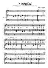 Téléchargez la partition de A run run en PDF pour Chant et piano