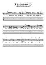 Téléchargez la tablature de la musique Traditionnel-A-Saint-Malo en PDF