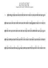 Téléchargez la partition de la musique A-rovin' en PDF, pour violon