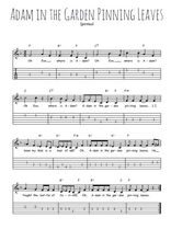Téléchargez la tablature de la musique Traditionnel-Adam-in-the-Garden-Pinning-Leaves en PDF