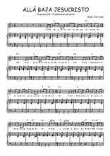 Téléchargez l'arrangement de la partition de perou-alla-baja-jesucristo en PDF pour Chant et piano