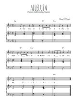 Téléchargez l'arrangement de la partition de Traditionnel-Alleluia en PDF pour Chant et piano