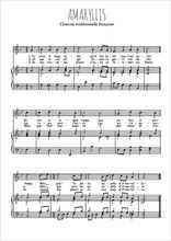 Téléchargez l'arrangement de la partition de amaryllis en PDF pour Chant et piano