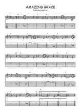 Téléchargez la tablature de la musique hymne-chretien-amazing-grace en PDF