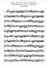 Téléchargez l'arrangement de la partition en Sib de la musique Bolada de aficionado en PDF