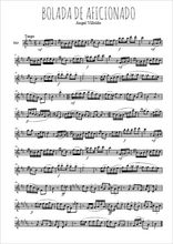 Téléchargez l'arrangement de la partition pour sax en Mib de la musique Bolada de aficionado en PDF