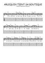 Téléchargez la tablature de la musique Traditionnel-Arlequin-tient-sa-boutique en PDF