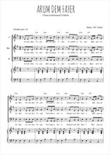 Téléchargez l'arrangement de la partition de Chant Yiddish, Arum dem fayer en PDF pour trois voix d'hommes et piano