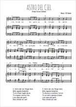 Téléchargez l'arrangement de la partition de Traditionnel-Astro-del-Ciel en PDF pour Chant et piano