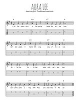 Téléchargez la tablature de la musique usa-aura-lee en PDF