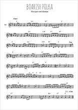 Téléchargez l'arrangement de la partition en Sib de la musique Boarish polka en PDF