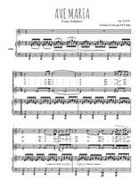 Téléchargez la partition de Ave Maria en PDF pour 2 voix égales et piano