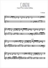 Téléchargez l'arrangement de la partition de Canon de Bach en PDF à deux voix