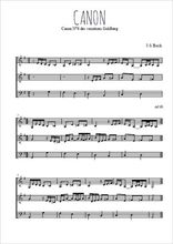 Téléchargez l'arrangement de la partition de Canon de Bach en PDF à trois voix