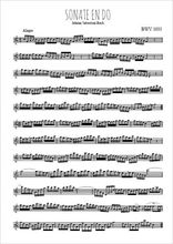 Sonate en Do de J-S Bach