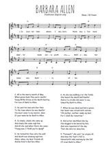 Téléchargez l'arrangement de la partition de Traditionnel-Barbara-Allen en PDF à deux voix