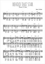 Téléchargez l'arrangement de la partition de Chant de Noël - Behold that star en PDF à deux voix