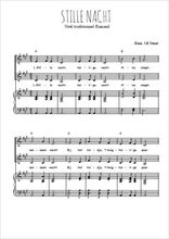 Téléchargez l'arrangement de la partition de Stille nacht BE en PDF pour deux voix égales et piano