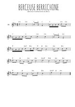 Téléchargez l'arrangement de la partition en Sib de la musique Berceuse berrichonne en PDF
