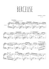 Berceuse de Binet pour piano