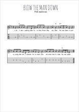 Téléchargez la tablature de la musique Traditionnel-Blow-the-man-down en PDF