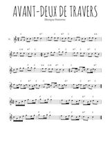 Téléchargez la partition de la musique bretagne-avant-deux-de-travers en PDF, pour flûte traversière