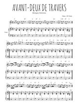 Téléchargez l'arrangement de la partition de bretagne-avant-deux-de-travers en PDF pour Mélodie et piano