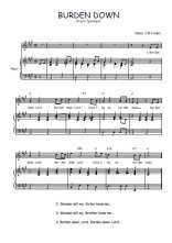 Téléchargez l'arrangement de la partition de Traditionnel-Burden-down en PDF pour Chant et piano