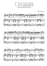 Téléchargez l'arrangement de la partition de Traditionnel-C-est-Gugusse en PDF pour Chant et piano