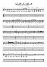 Téléchargez la tablature de la musique Traditionnel-Cadet-Rousselle en PDF