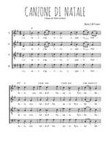 Téléchargez l'arrangement de la partition de Traditionnel-Canzone-di-natale en PDF à quatre voix