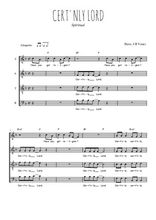 Téléchargez l'arrangement de la partition de Traditionnel-Cert-nly-Lord en PDF à quatre voix