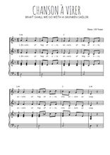 Téléchargez la partition de Chanson à virer en PDF pour 2 voix égales et piano