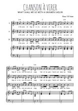 Téléchargez l'arrangement de la partition de Chanson à virer en PDF pour trois voix mixtes et piano